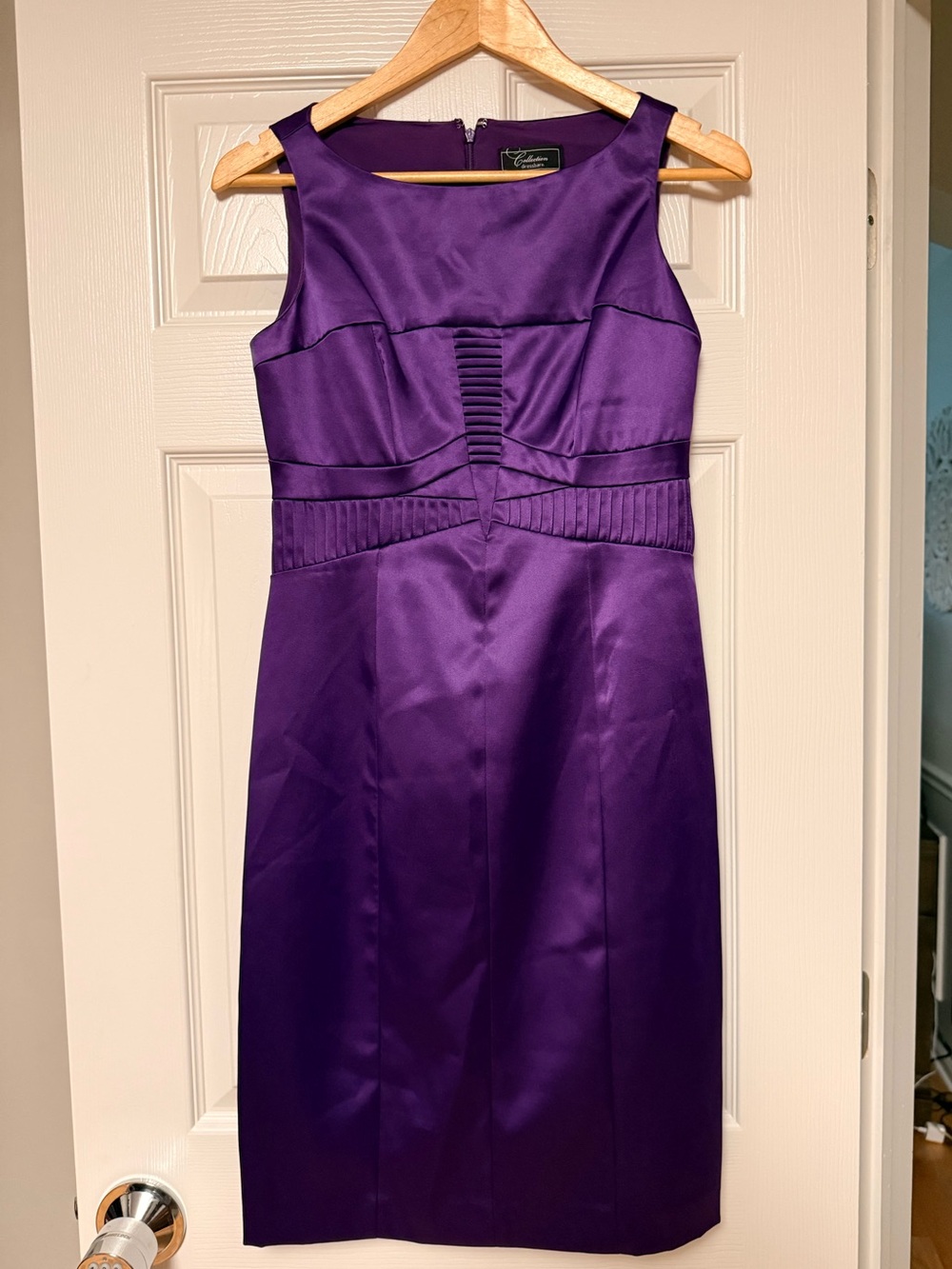 dressbarn Purple Sleeveless Sheath Dress